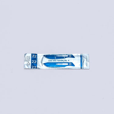 CARBON STEEL STERILE SURGICAL BLADES NO 22